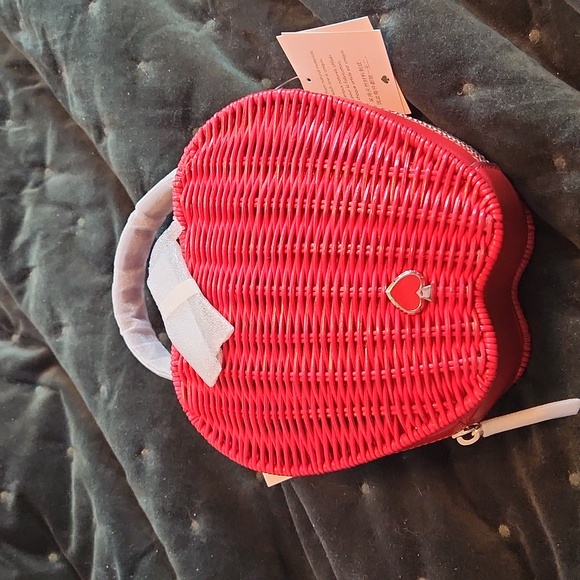 kate spade Bags Kate Spade Novelty Wicker Honeycrisp Apple Basket Crossbody Satchel Bag